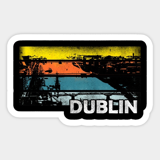 Dublin 70s - Vintage Sticker by MerlinArt